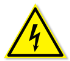 Попереджувальний знак «Небезпека ураження електричним струмом»